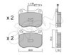 CIFAM 822-021-0 Brake Pad Set, disc brake